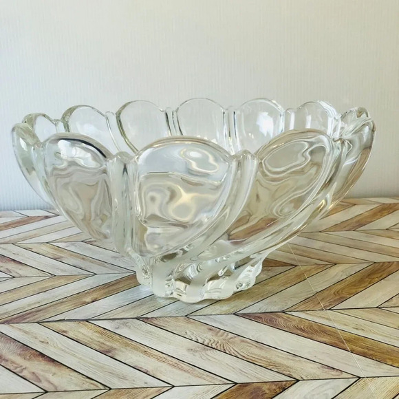 Other - Vintage Swirl Glass Bowl Art Deco